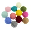 Charms kleurrijke ronde wol viltballen pom poms 50 mm voor meisjes diy kamer feest kerstdecoratie handgemaakte accessoires 2pcscharms