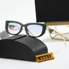 Fashion Designer Sunglasses Eyeglasses Frames Temples with Metal Full Rim Rectangular Shape for Men Woman Eyewear Accessories Glasses P Butb