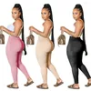 Tracksuits Plus Size V Yoga 2 Piece 2023 Neck Crop Ladies Top Summer Sleeveless Jogging Activewear Leggings Set