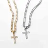 Choker Gothletic Simple Cupchain Rhinestone Cross Charm Collar Necklaces & Pendants Women's Fashion Jewelry 2023