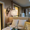 Lâmpada de parede LED moderno Nicho de Parede cama Smart Wireless Sala de estar Acessórios para decoração de balanço Luz do braço