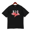 Męskie koszulki designerskie modne luksurys amari t koszule nadrukowane modnie i kobiety amris tshirt bawełniane thirt ubrania harajuku streetwear luz Hip Hop