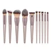 Herramientas de maquillaje 22 piezas Pinceles de maquillaje Champagne Gold Premium Correctores sintéticos Base en polvo Sombras de ojos Pinceles de maquillaje 230203