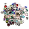 أساور سحر Royalbeier 20pcs/Lot Lot -Rhinestone Styles Metal Sharms 12mm Snap Button Jewelry for Snaps Diy Drop delive dhdbm