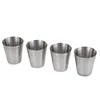 5 in 1 Wine Cups Set 30ml Drinking Glass Stainless Steel Shot Glasses Cups Wine Beer Whiskey Mugs Outdoor Travel Cup