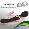 Dildo kraftfulla dildos vibrator dubbel motorisk silikon stor storlek trollstav g spot massager sex leksak för par klitoris stimulator vuxna 0804