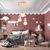 Pendant Lamps Children's Room Chandelier Cartoon Teacup Bear Girl Heart Personality Creative Simple LED Princess Bedroom LampPendant