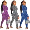 Womens Clothes 2023 Tracksuits Spring Autumn New Simple Fashion Solid Half High Collar Pullover Silver Silk Top Pants Set Tracksuit
