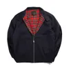 Mens Jackets DAFEILI Men jacket autumn thin EU size vintage classic bomber coat inner plaid 230203