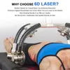 6D M￡quina de perda de peso a laser n￣o invasiva 532nm 635nm Lipolaser Slimming Gord Burning Diodo laser Lipo laser