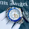 Relógios de relógios masculinos Relógios de luxo de luxo 42mm Movimento deslizante de aço inoxidável Strap