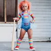 Ensembles de vêtements bébé fille garçon Halloween vêtements ensemble barboteuse chemise à manches longues 2 pièces enfant Chucky poupée mal body Costume 27Y 230203