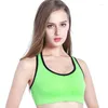 Completo da yoga Taglie forti Reggiseno sportivo da donna Top Canotta Reggiseno imbottito Fitness Canotta sportiva Push up femminile