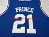 Aangepaste mannen jeugd vrouwen vintage #21 Kentucky Tayshaun Prince Basketball Jersey maat S-4XL 5xl of aangepaste naam of nummertrui