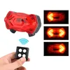 Lights Wireless Remote Control Bicycle Taillight USB Laddning COB VARNING Turning Signal Light 8 Modes MTB Bike Bak Lamp 0202