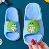 Slipper Kids Slippers Summer Boys Soft Cartoon Cute Cool Dinosaur Girls Beach Sandals Solid Yellow Indoor Shoes Flat Quick Dry 0203