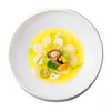Plakalar Yaratıcı Beyaz Düzensiz Yemek Tabağı Ev Seramik Çorbası Ticari Salata Kitchendecoration Sofra Takımı