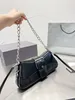 Cross-body bag alligator embossed black silver color single shoulder original women's bag 3 colors 5A quality