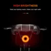 Lights Smart Sensor Taillight USB Rechargeable Cycling Warning Lamp MTB Bike Seatpost 6 Modes Bicycle Light 0202