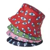 Berets Summer Fisherman Women's Bucket Hat Men Reversible Hats For Women Cap Printed Bob Panama Female Hip Hop Sun Men's HatBerets P