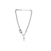 Pendant Necklaces 2023 Fashion Pearl Cross Necklace Silver-Plated Personality Clavicle Chain Jewelry Gift For Men Women