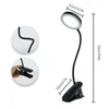 Table Lamps Reading Light Clip On LED Book 1800mAh Rechargeable Desk Lamp Eye Care W/ 5 Brightness Levels And Color