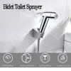 Badtillbehör Set Badrumsarrangör Multifunktion Handhållen Diaper Bidet Sprayer Tygdusch Shattaf toalettprodukter