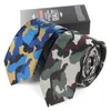 Бабочка высококачественная мужская бренда мода 6 см Slim Camo для мужчин серый черный желтый зеленый камуфляж с подарочной коробкой