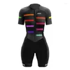 Racing sets Agah Macaquinh fietsen dames triathlon skinsuit jumpsuit fiets kleding bodysuit suit suit lopen running mtb shortsleeve sportkleding