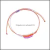 Bracelets de cheville été plage perlée corde tressée bracelet de cheville pour femme homme cordon étanche bohème pendentif bijoux cadeau 3633 Q2 Drop Del Dhydx