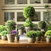 Dekoratif Çiçekler Yapay Bitkiler Bonsai Simüle Plastik Çiçek Ağacı Pot Süs Ev Oda Masa Masa Masası Bahçe Açık Dekorasyon