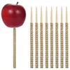 Świąteczne zapasy inne imprezy Apple Sticks 12pcs Bling Dekoracyjne bambusowe wiertło na Boże Narodzenie urodziny ślub ciasto owocowe