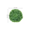 Fleurs décoratives Topiaire Artificielle Vert Buis Faux Verdure Faux Décor Suspendu Extérieur Simulation Sphères Feuille Remplissage Pendentifs