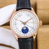 mens watch 39mm automatic mechanical movement watch Business leather couple WristWatch montre Luxe