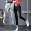 Women's Jeans Korean Trousers Skinny Fleece Warm Ladies Casual Denim Pencil Pants Winter Thicken Velvet Women High Waist