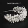 Wedding Hair Jewelry Bridal Tiara Nekury Pearl Crown Princess Pear Crystal Akcesoria 230202