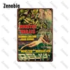 Classic Movie Poster Targhe in metallo Creature From The Black Lagoon Targa in metallo Monster Thriller Suspense Movie Painting Targa vintage per Bar Pub Home Decor dimensioni 30x20 w01