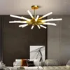 Lampadari Creativo Moderno Lampadario a LED Illuminazione Sala da pranzo Soggiorno Lampada a sospensione in oro Camera da letto in acrilico Apparecchi di deco per la casa AC90V - 260V