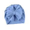 Bérets 2023 chapeau bébé Beanie pour filles grand arc garçon casquette enfants Turban enfant en bas âge accessoires infantile Bonnet chapeaux