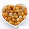 Stone Loose Natural Beads Round Crystal Cat Eye Agate Size 8Mm Womens Gift Love Wish Pearl Jewelry Drop Delivery Dhdws