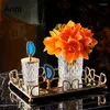 Storage Bottles Crystal Glass Jars With Lid Natural Agate Decorative Candy Jar Tea Canister Dried Fruit Nut Pot Coffee Table Decoration