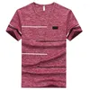 T-shirts pour hommes, plus la taille M-7XL 8XL 9XL Marque d'été Tops T-shirts Séchage rapide Slim Fit T-shirt Hommes Vêtements de sport Grande chemise à manches courtes