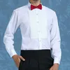 Качественные хлопковые рубашки для жениха Мужская рубашка с длинным рукавом Белая рубашка Аксессуары 01