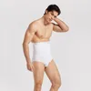 Mäns kroppsformar män bantar höga midjor byxor shaper platt mag mage kontroll shorts forma underkläder buk viktminskning boxare trosor