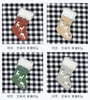 Christmas Decorations Stockings Cute Reindeer Print Large Hanging With Faux Fur Cuff For Home