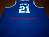 Aangepaste mannen jeugd vrouwen vintage #21 Kentucky Tayshaun Prince Basketball Jersey maat S-4XL 5xl of aangepaste naam of nummertrui