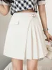 Women's Shorts Women High Waist Skirts New 2022 Summer Korean Style Streetwear All-match Ladies Elegant A-line Pleated Skirt W1072 Y2302