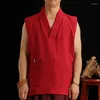 Ethnic Clothing Lama Monk Clothes Vest Short Sleeve Tibetan Buddhist Top