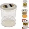 Storage Bottles Pickles Jar Dry Wet Dispenser Pickle Olives Hourglass Cucumber Container For Kitchen Juice Separator Tools