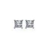 Stud Earrings COSYA S925 VVS1 Real Moissanite Gemstone Anniversary Wedding Fine Jewelry Gifts Wholesale Square Diamond